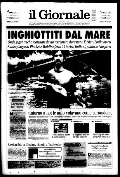 Il giornale del lunedi